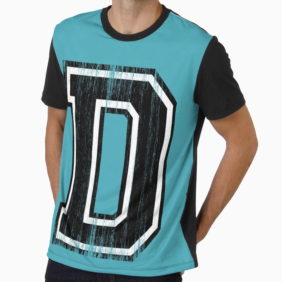 Big Varsity Letter D T-Shirt - Novelty Apparel for Adults - T-Shirt, Sweatshirt, Hoodie
