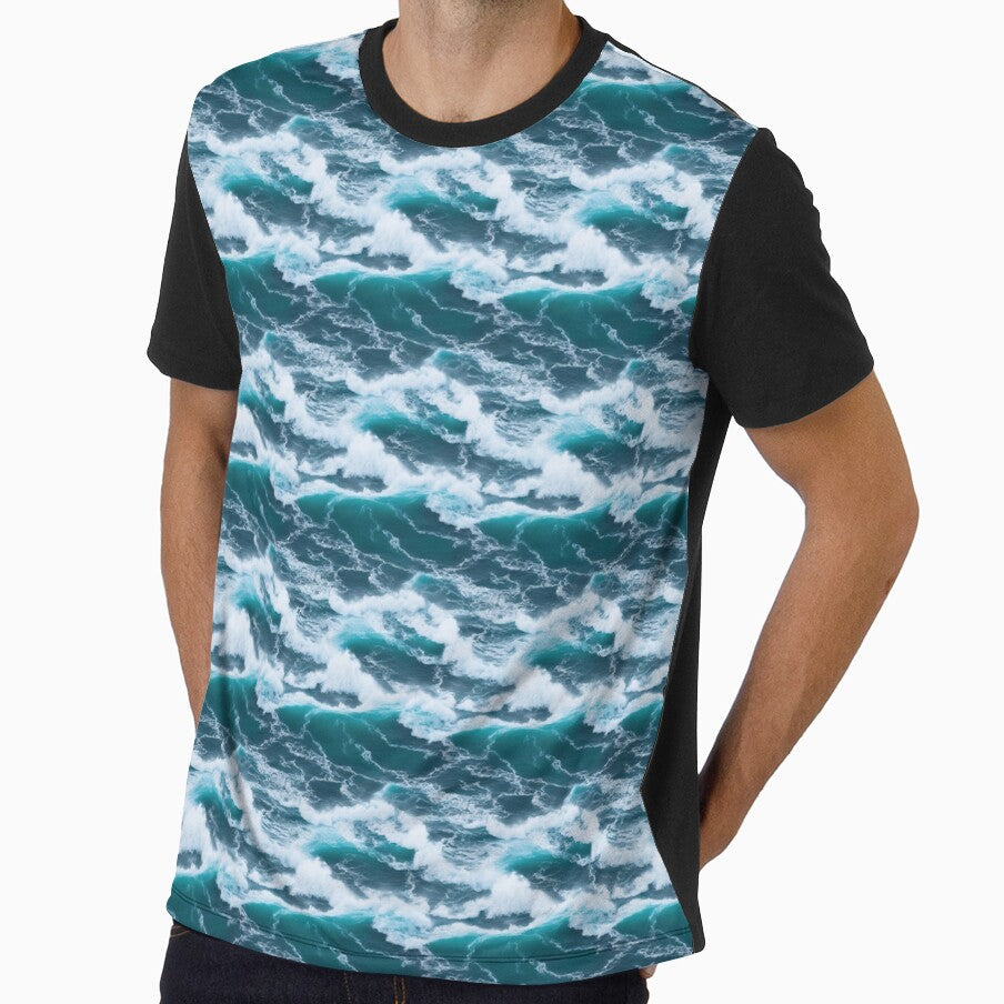 Seamless ocean background 17 by hendrikspix - Adult & Kids T-Shirts, Sweatshirts & Hoodies apparel design preview 1