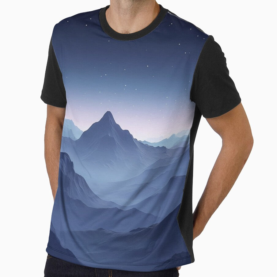 Mountain scenery at sunrise by saly55887 - Adult & Kids T-Shirts, Sweatshirts & Hoodies apparel design preview 1