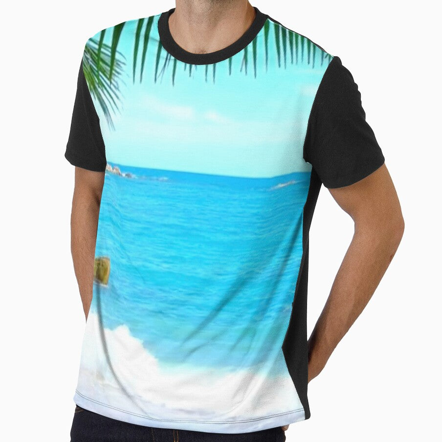Deep Blue Ocean Waves Bathmat Beach Wave Scene by - Adult & Kids T-Shirts, Sweatshirts & Hoodies apparel design preview 1