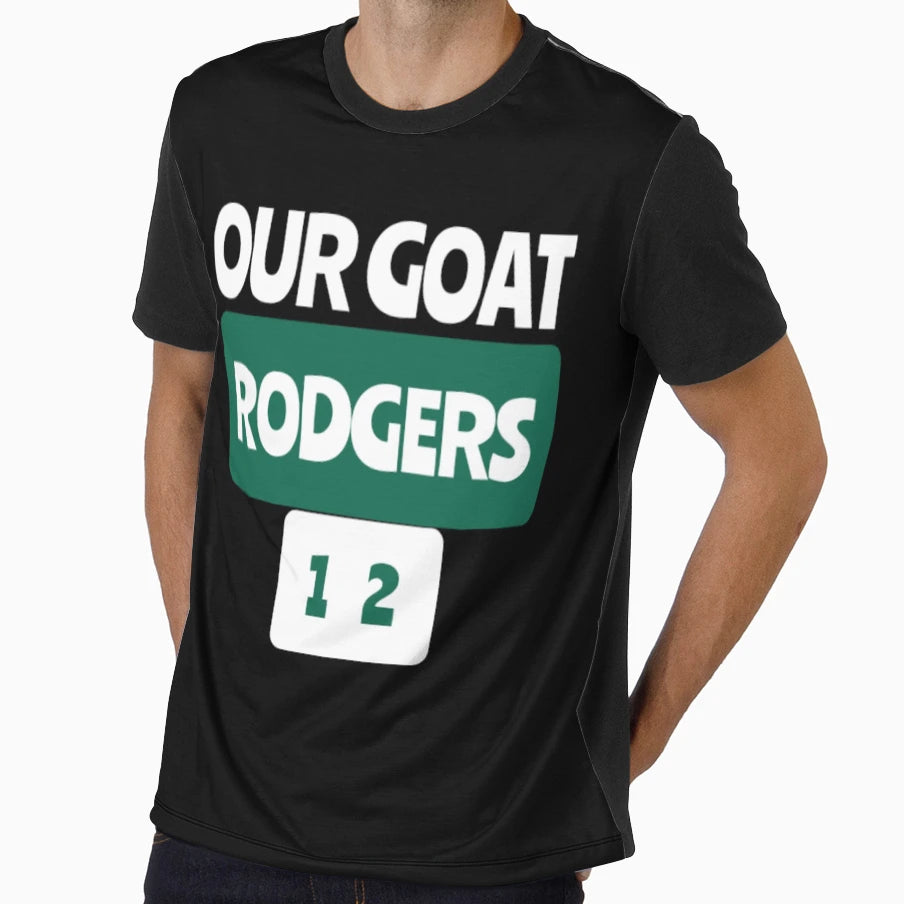 AR Mvp Our Goat Rodgers 12 T-Shirt - Trendy Graphic Men Women - T-Shirt, Sweatshirt, Hoodie