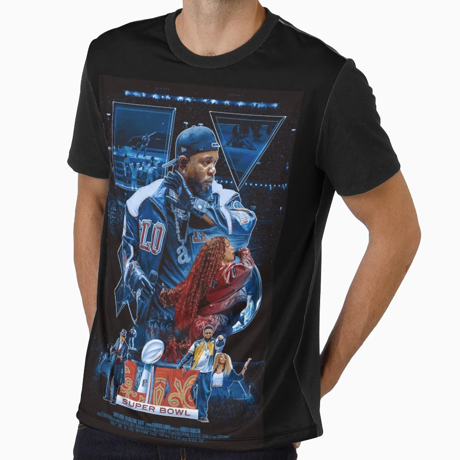 Kendrick Lamar X Super Bowl T-Shirt - Aesthetic Graphic Unisex - T-Shirt, Sweatshirt, Hoodie