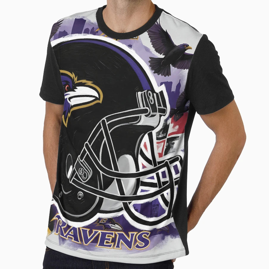 Baltimore Ravens American Football T-Shirt - Fun Novelty Design for Adults - T-Shirt, Sweatshirt, Hoodie