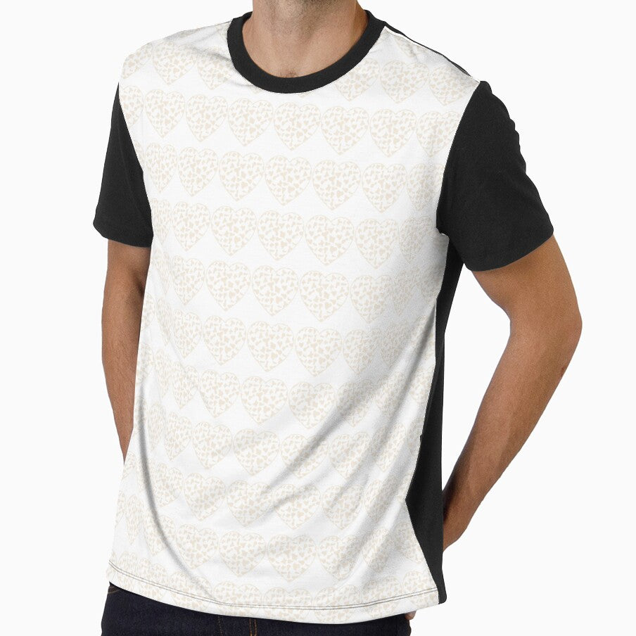 Regular Grid Small Cream Cow Patches on White Cowhide - Adult & Kids T-Shirts, Sweatshirts & Hoodies apparel design preview 1