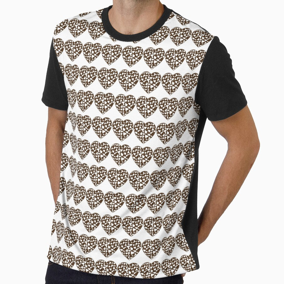 Regular Grid Small White Cow Patches on Black Cowhide - Adult & Kids T-Shirts, Sweatshirts & Hoodies apparel design preview 1