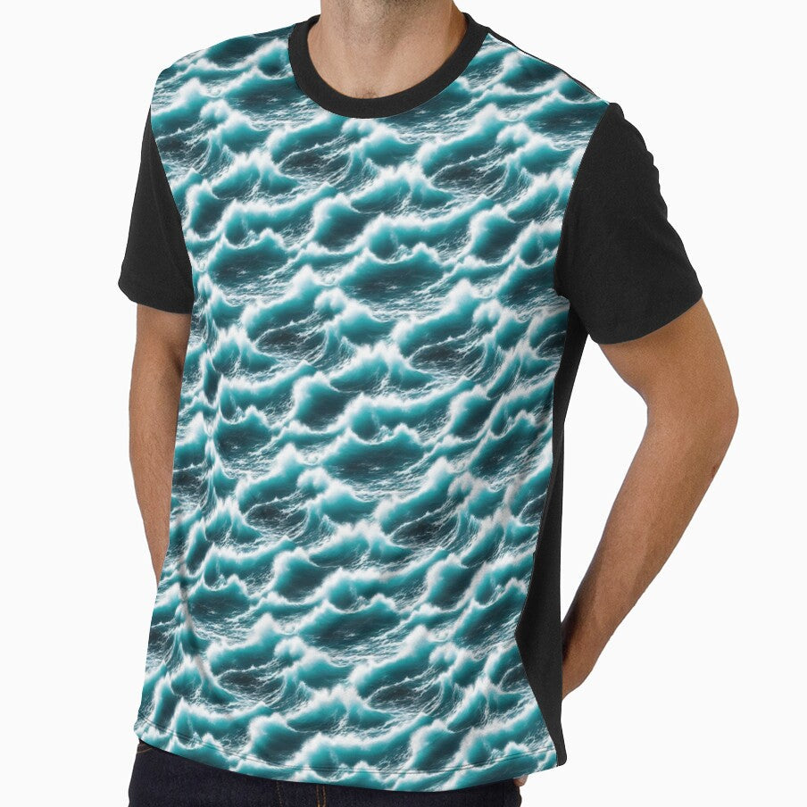 Seamless ocean background 21 by hendrikspix - Adult & Kids T-Shirts, Sweatshirts & Hoodies apparel design preview 1