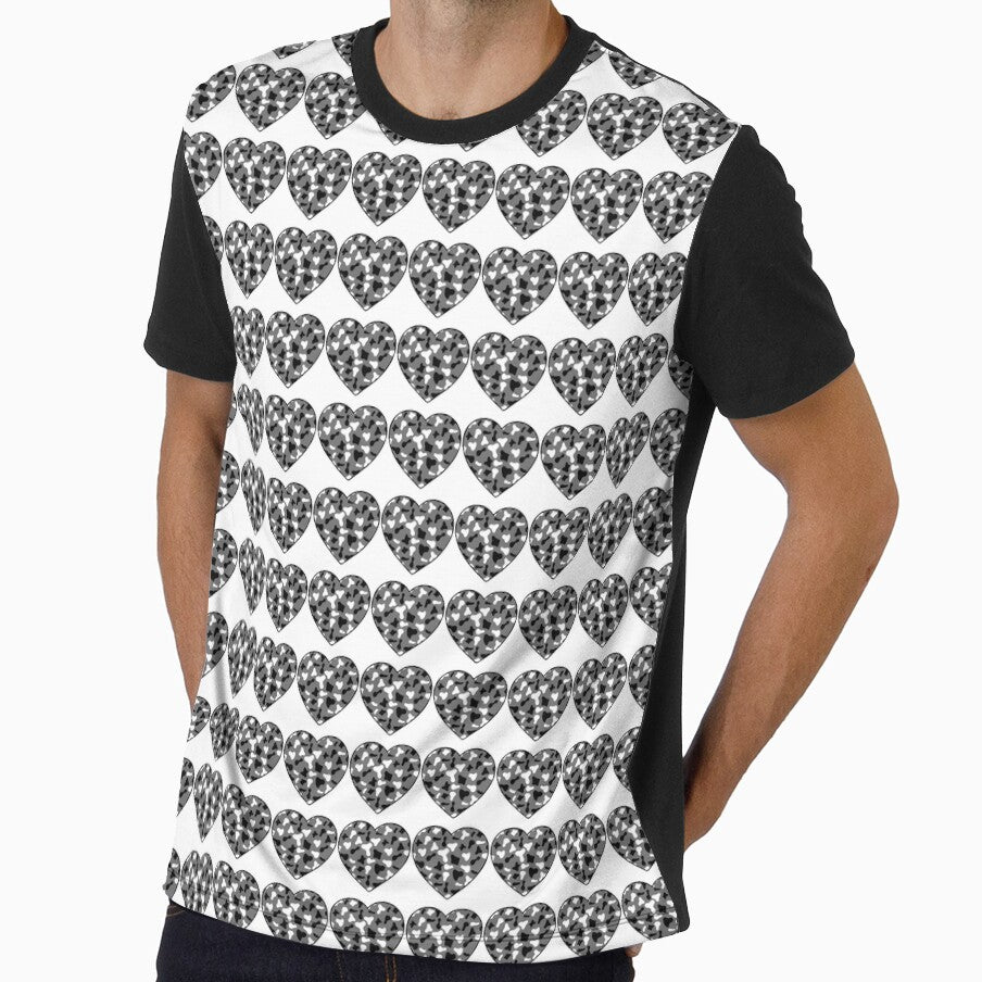 Regular Grid Small Black White Cow Patches on Grey - Adult & Kids T-Shirts, Sweatshirts & Hoodies apparel design preview 1