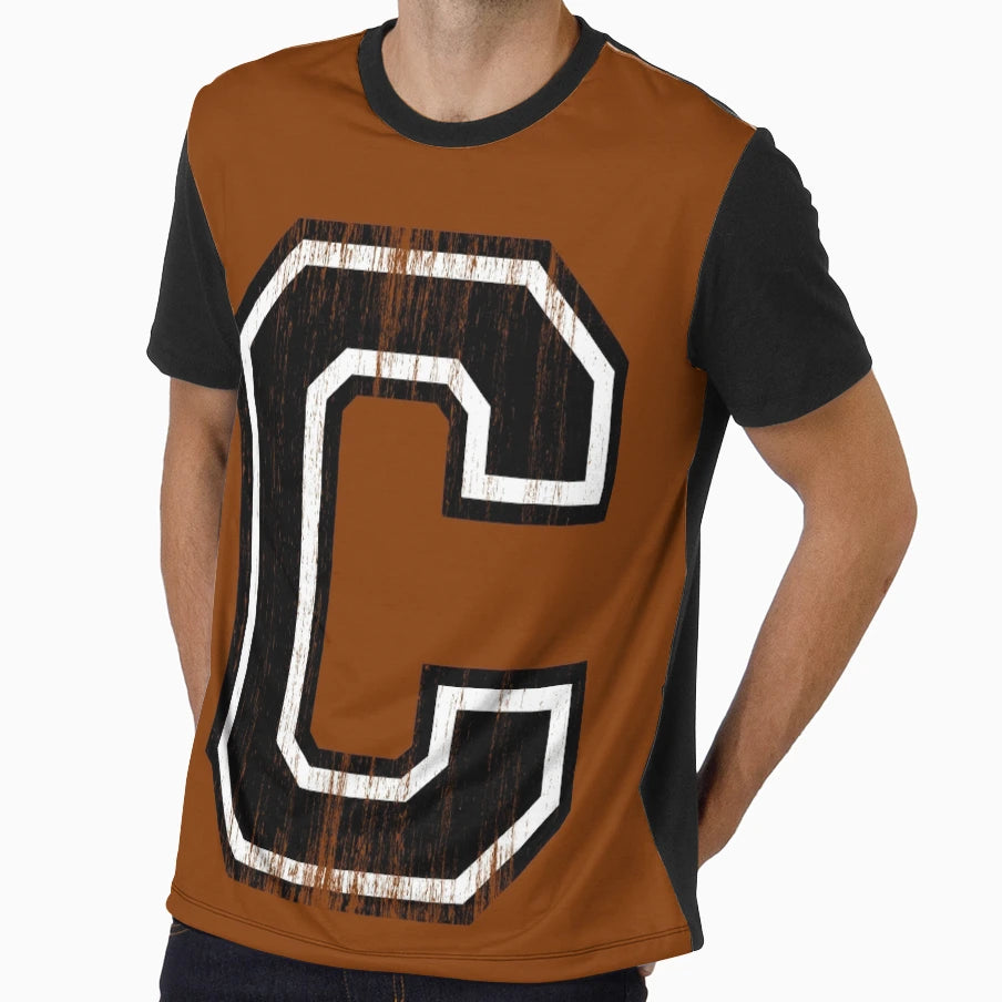 Big Varsity Letter C T-Shirt - Aesthetic Graphic Unisex - T-Shirt, Sweatshirt, Hoodie