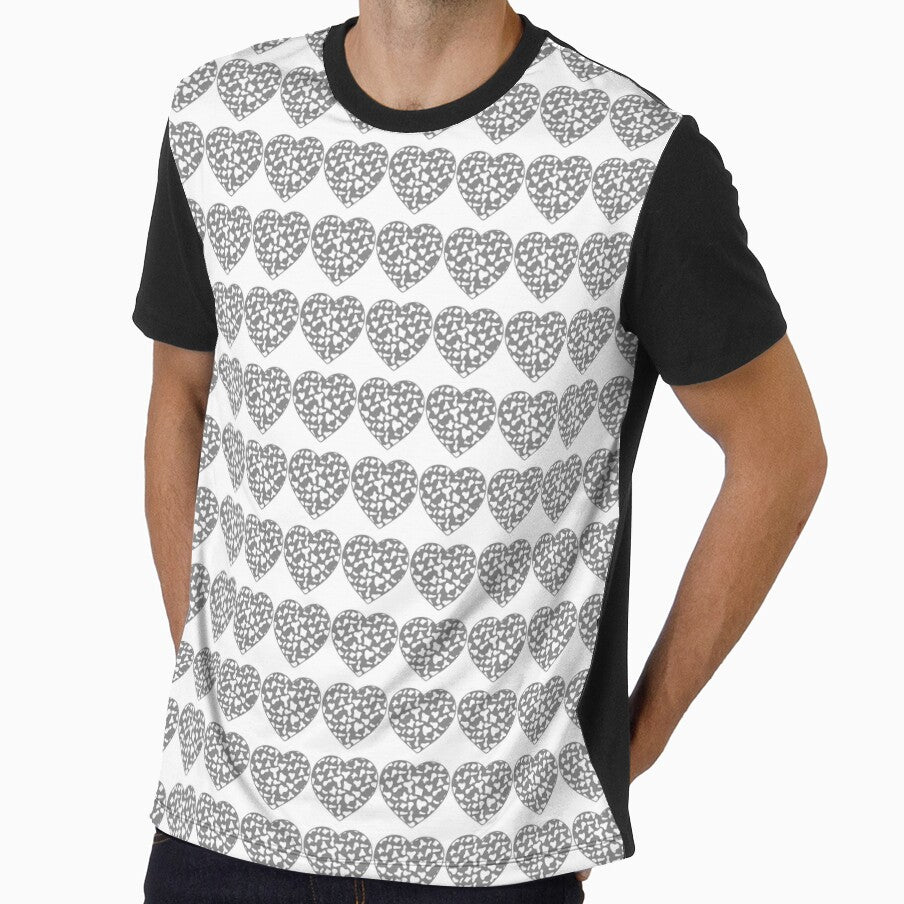 Regular Grid Small White Cow Patches on Grey Cowhide - Adult & Kids T-Shirts, Sweatshirts & Hoodies apparel design preview 1