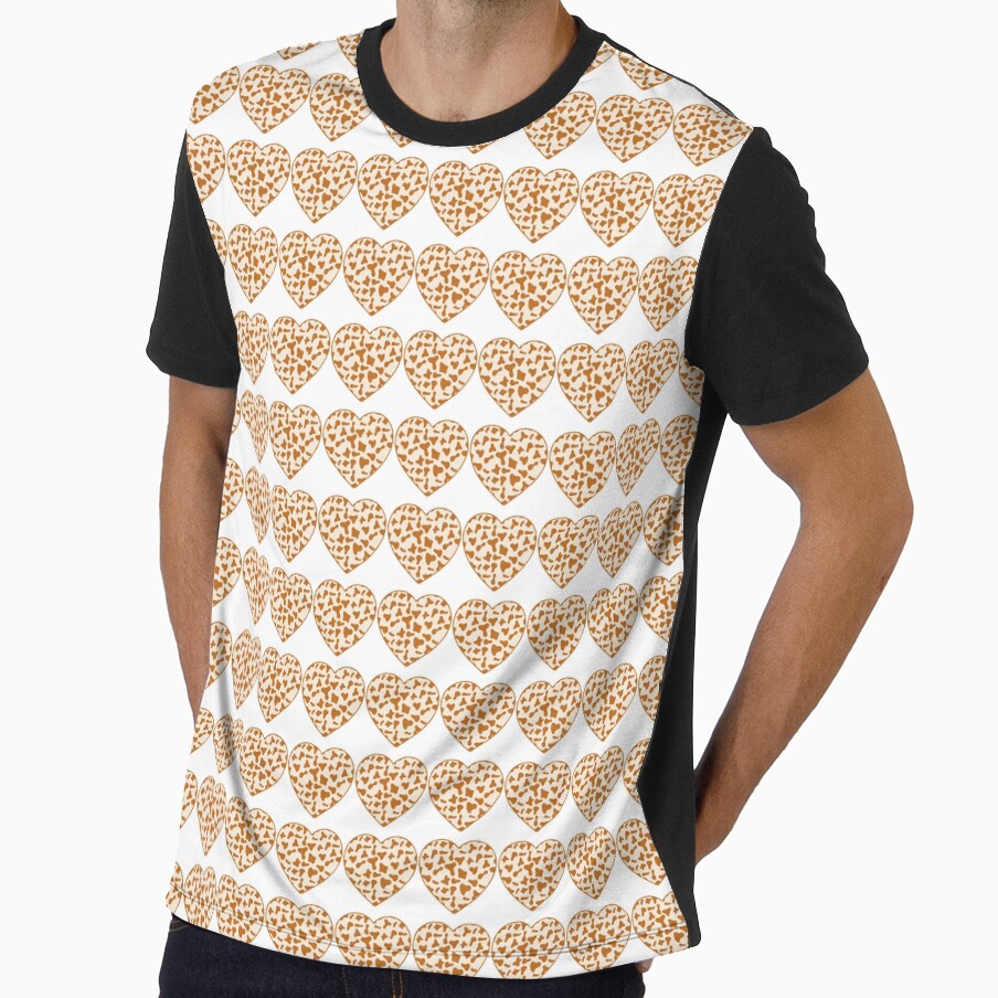 Regular Grid Small Caramel Cow Patches on Cream - Adult & Kids T-Shirts, Sweatshirts & Hoodies apparel design preview 1