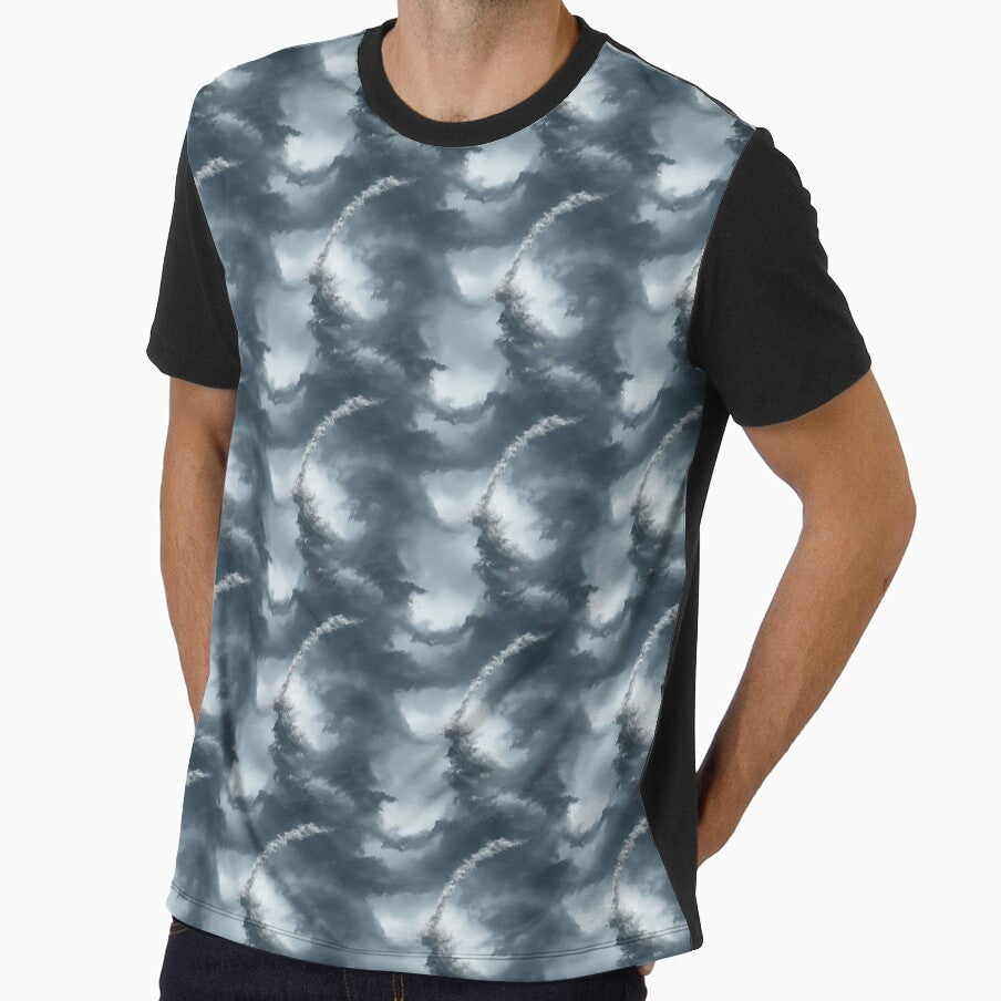 Seamless ocean background 32 by hendrikspix - Adult & Kids T-Shirts, Sweatshirts & Hoodies apparel design preview 1