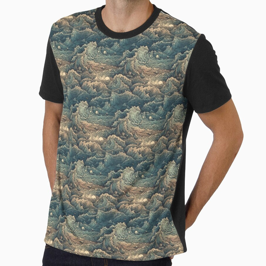 Abstract ocean by technotaku - Adult & Kids T-Shirts, Sweatshirts & Hoodies apparel design preview 1