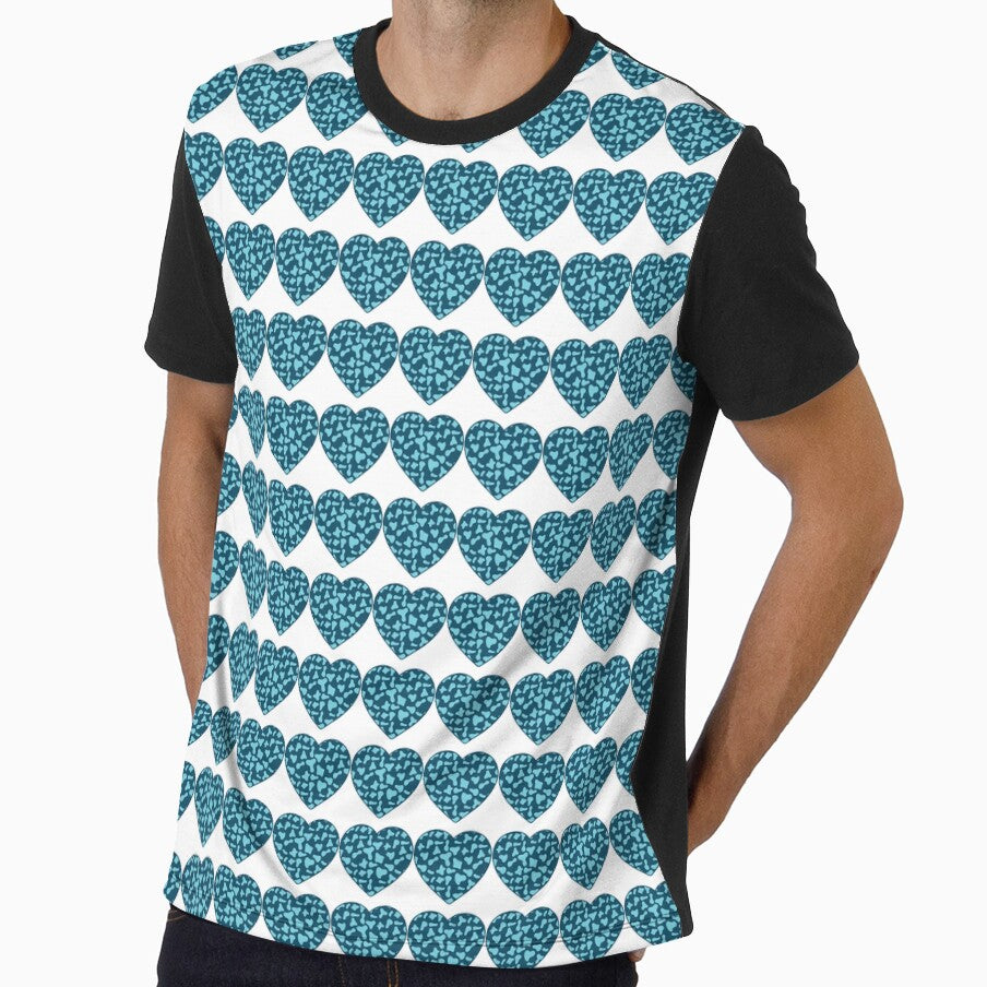 Regular Grid Small Light Blue Cow Patches on Royal - Adult & Kids T-Shirts, Sweatshirts & Hoodies apparel design preview 1
