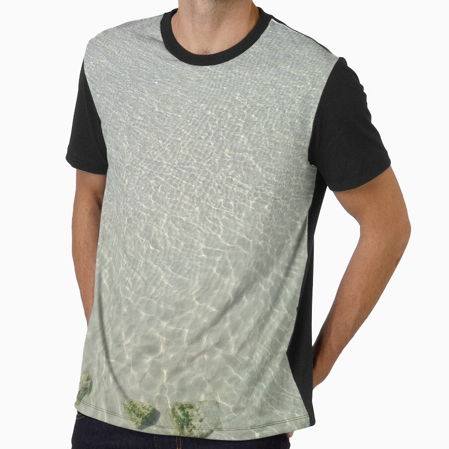 Calm Rippling Ocean Water Minimal Beach Aesthetic - Adult & Kids T-Shirts, Sweatshirts & Hoodies apparel design preview 1