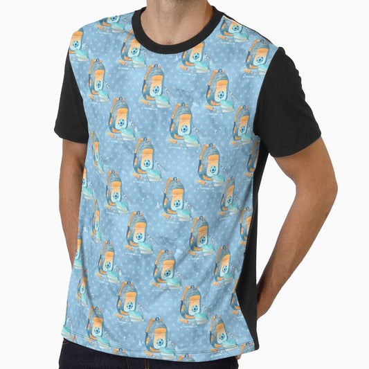 Back To School Soccer Backpack With Books by - Adult & Kids T-Shirts, Sweatshirts & Hoodies apparel design preview 1