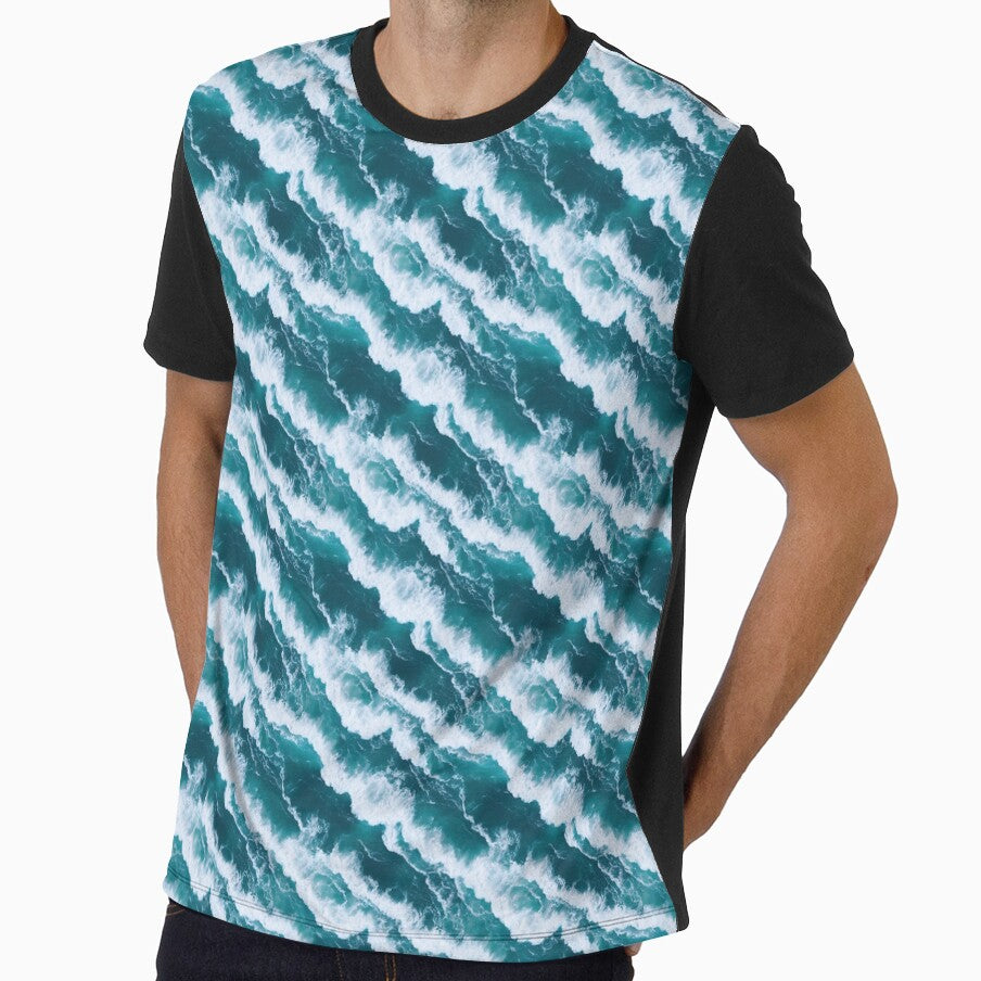 Seamless ocean background 18 by hendrikspix - Adult & Kids T-Shirts, Sweatshirts & Hoodies apparel design preview 1