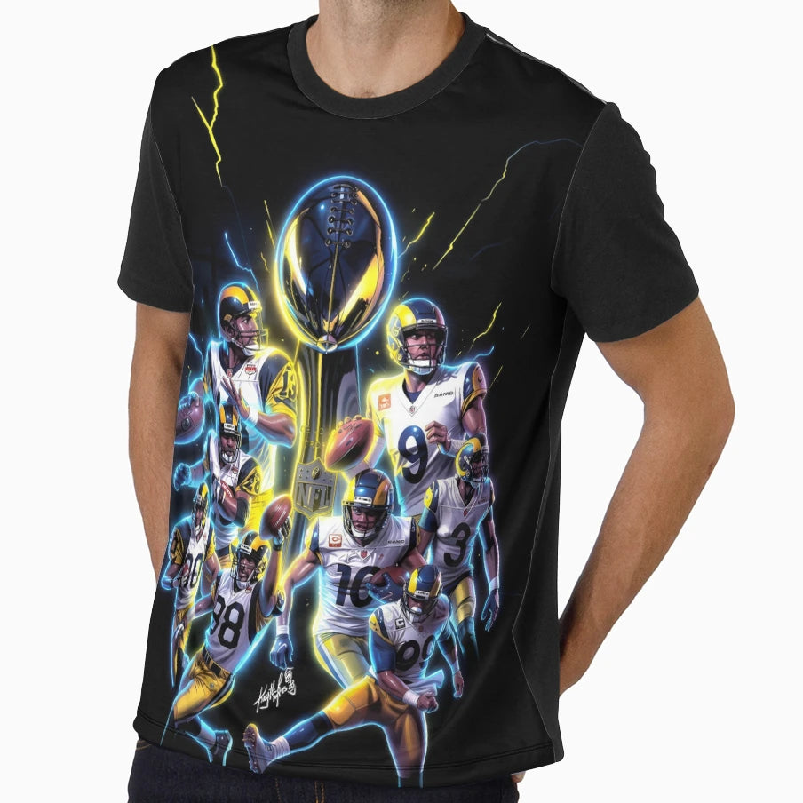 Los Angeles Football Champions Lombardi T-Shirt - Unique Graphic Unisex - T-Shirt, Sweatshirt, Hoodie