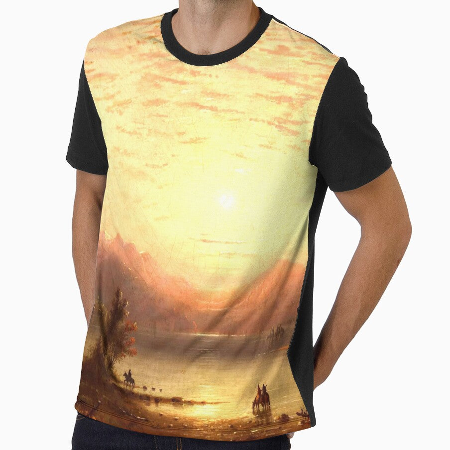 Rocky Mountain Scene by TribesPrints - Adult & Kids T-Shirts, Sweatshirts & Hoodies apparel design preview 1