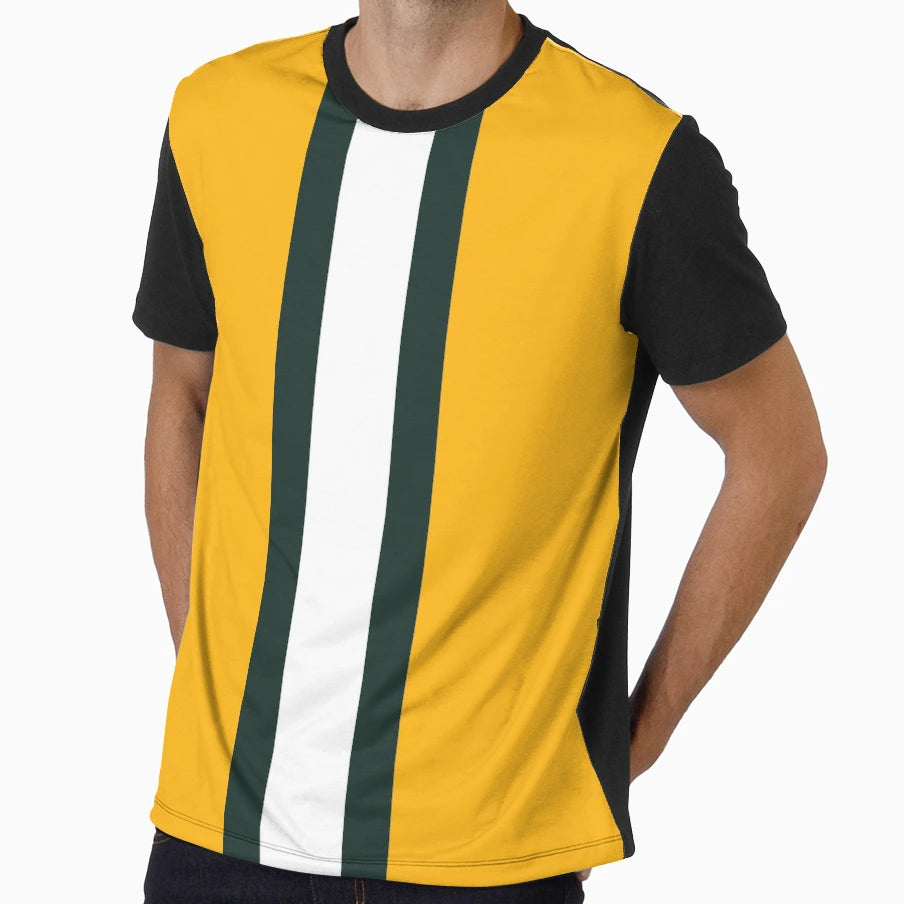 Green Bay American Football Stripes T-Shirt - Graphic Print for Adults - T-Shirt, Sweatshirt, Hoodie