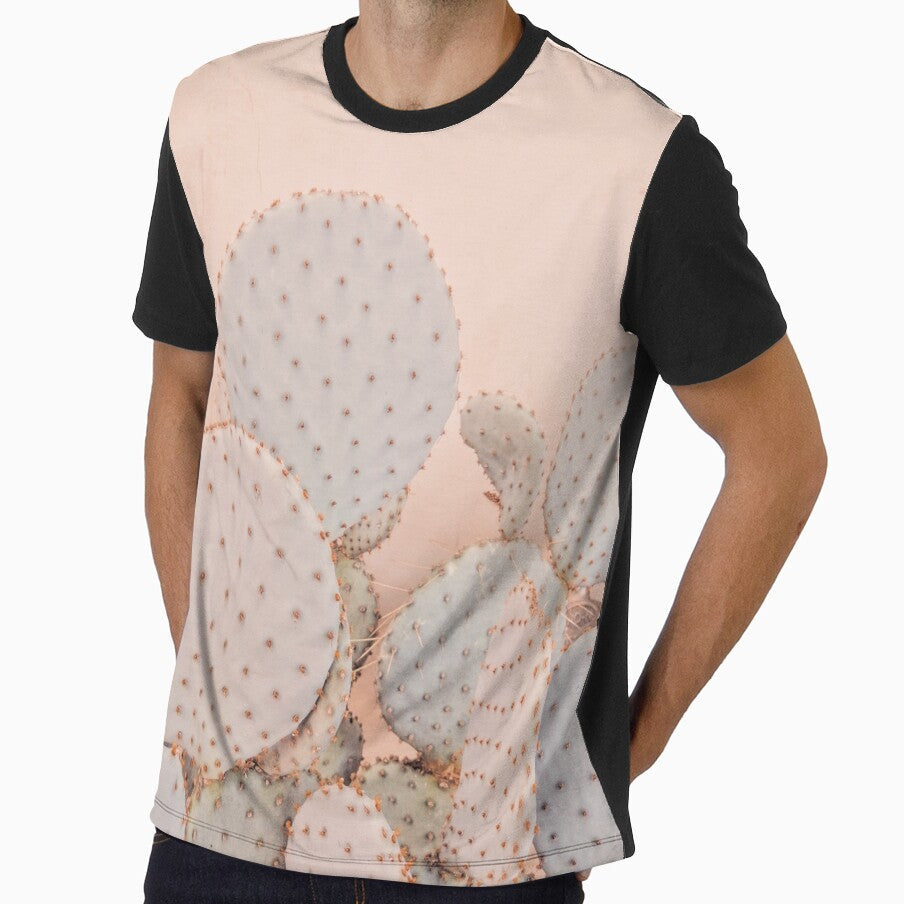 Pink Prickly Pear Cactus, Soft by Nieves Montaño - Adult & Kids T-Shirts, Sweatshirts & Hoodies apparel design preview 1