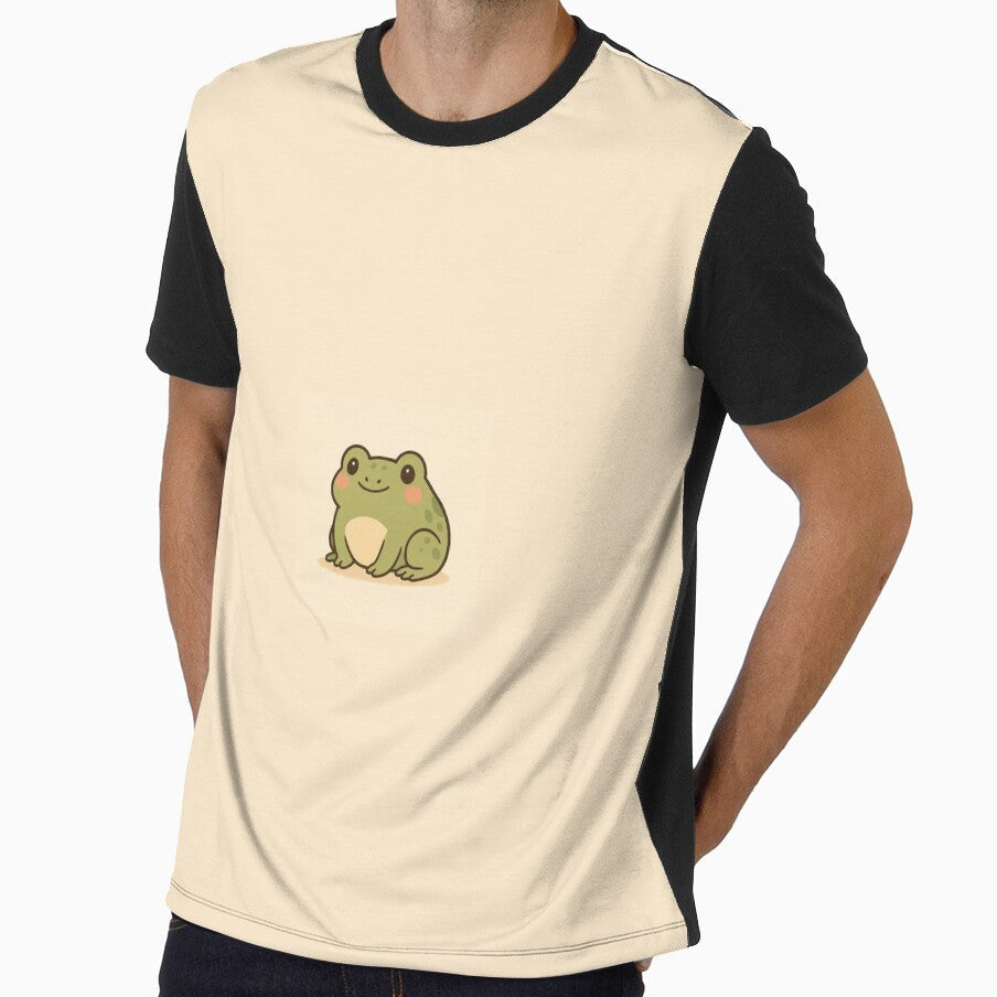 Mochi the Cozy Frog A Soft Aesthetic Friend by Froggy - Adult & Kids T-Shirts, Sweatshirts & Hoodies apparel design preview 1