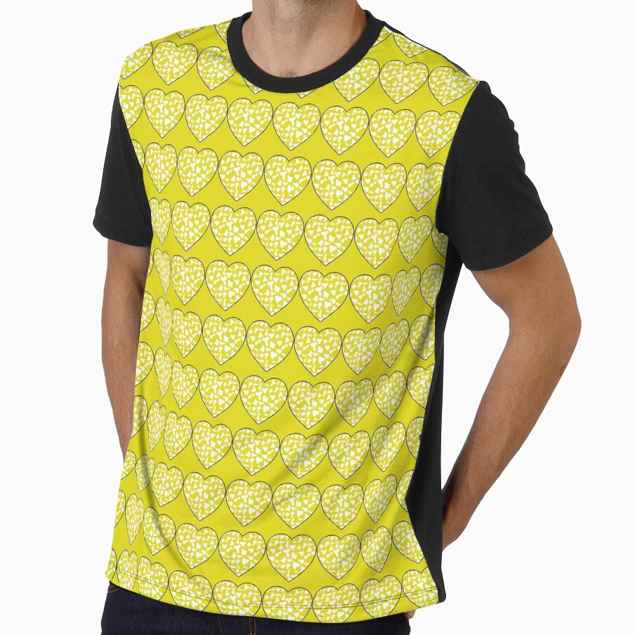 Regular Grid Small White Cow Patches on Yellow - Adult & Kids T-Shirts, Sweatshirts & Hoodies apparel design preview 1