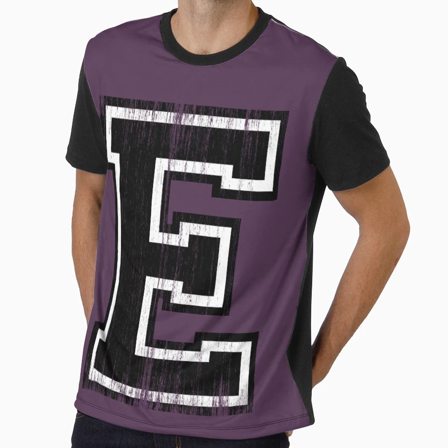 Big Varsity Letter E T-Shirt - Novelty Apparel for Adults - T-Shirt, Sweatshirt, Hoodie
