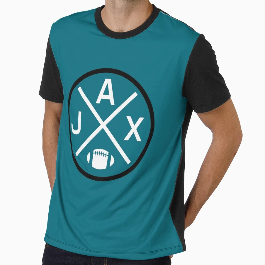 Jacksonville Football Emblem Jax T-Shirt - Minimalist Print for Adults - T-Shirt, Sweatshirt, Hoodie