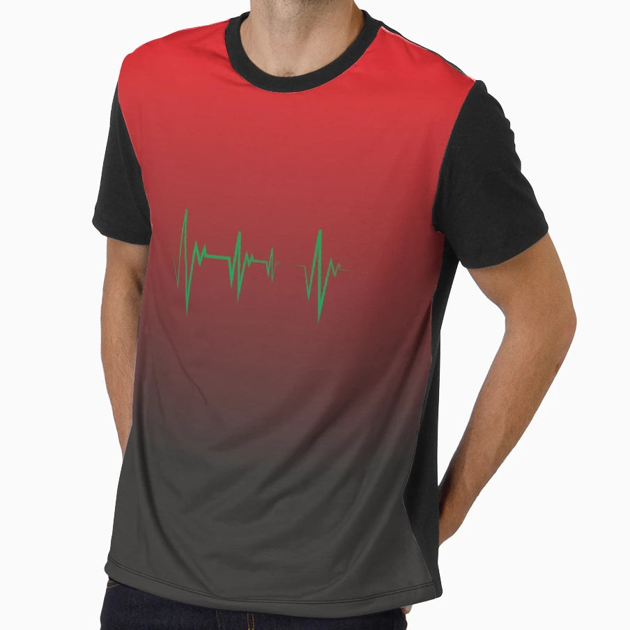 Black Red Cardio T-Shirt - Novelty Apparel Men Women - T-Shirt, Sweatshirt, Hoodie