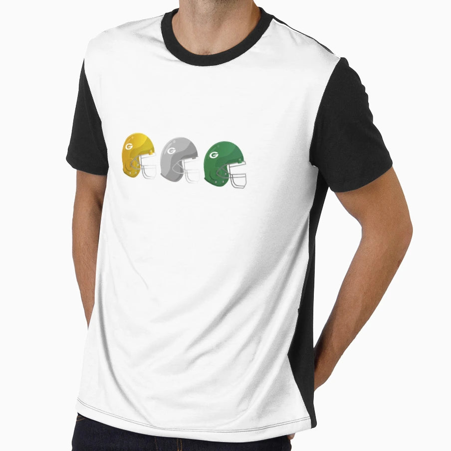 American Football Helmet T-Shirt - Trendy Graphic for Adults - T-Shirt, Sweatshirt, Hoodie