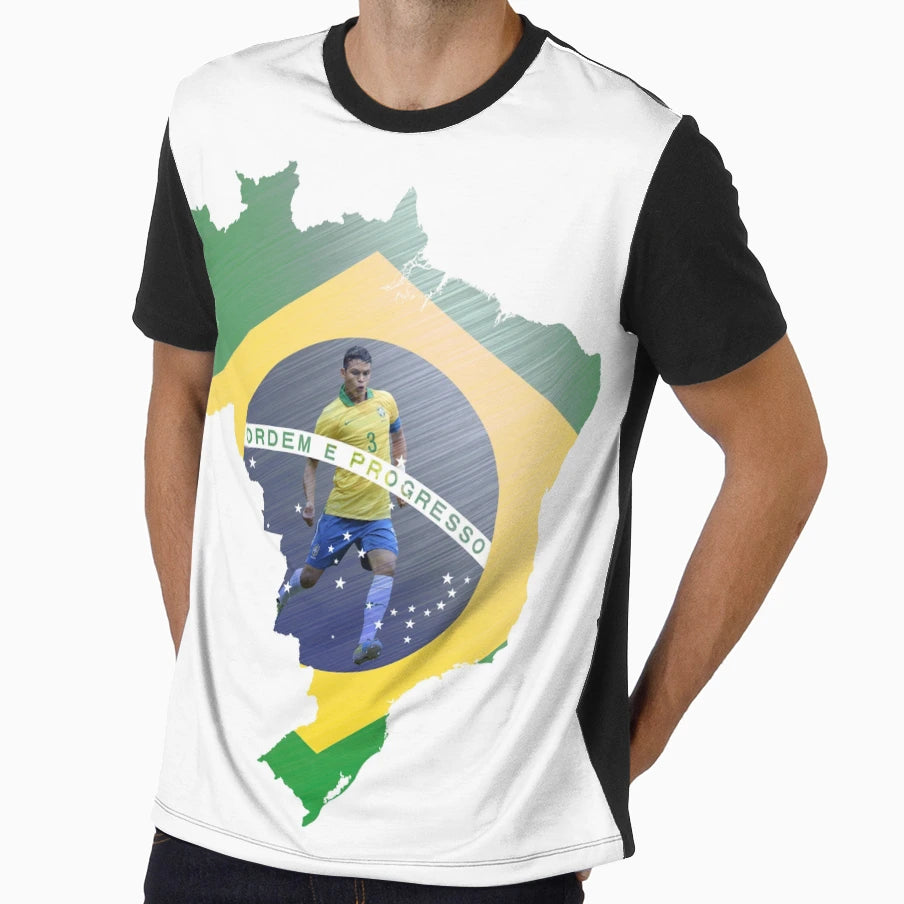 Brazil Qatar 2022 Brazilian Soccer Team T-Shirt - Graphic Print for Adults - T-Shirt, Sweatshirt, Hoodie