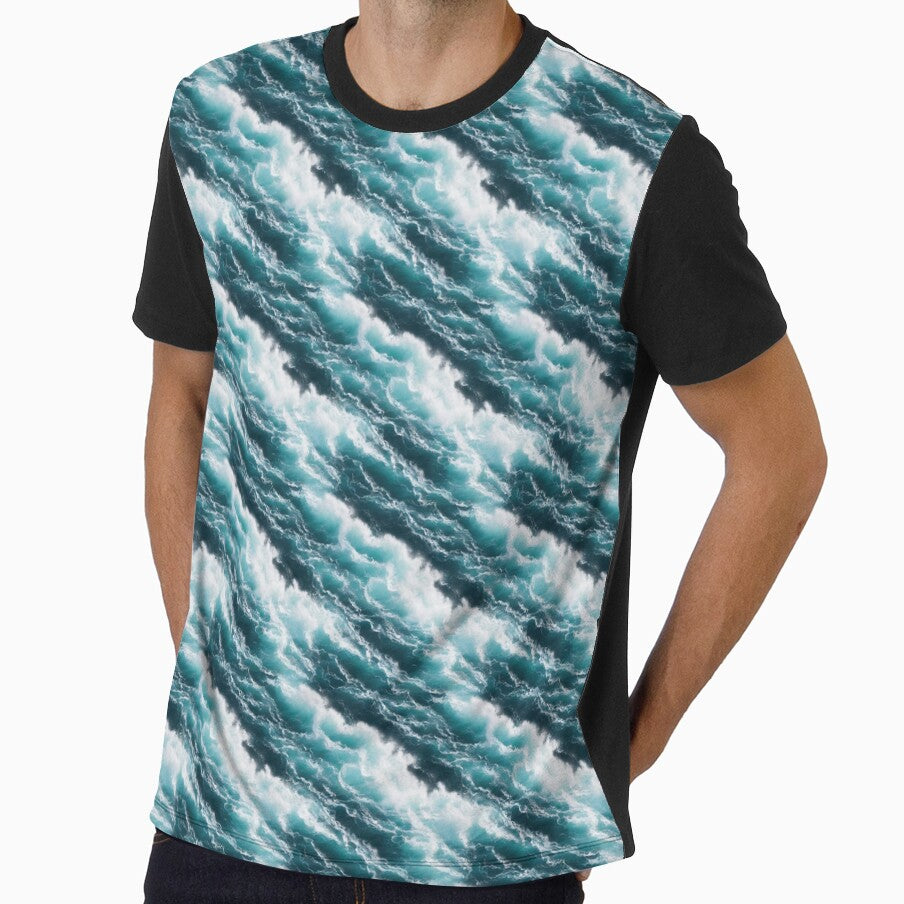 Seamless ocean background 26 by hendrikspix - Adult & Kids T-Shirts, Sweatshirts & Hoodies apparel design preview 1
