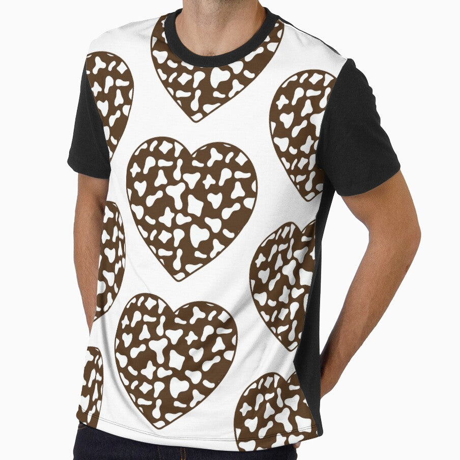 Big White Cow Patches on Brown Cowhide Continues - Adult & Kids T-Shirts, Sweatshirts & Hoodies apparel design preview 1
