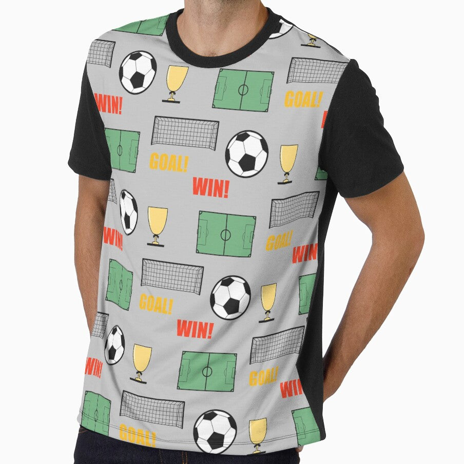 Soccer ball, goal, net, champion, sticker set by - Adult & Kids T-Shirts, Sweatshirts & Hoodies apparel design preview 1