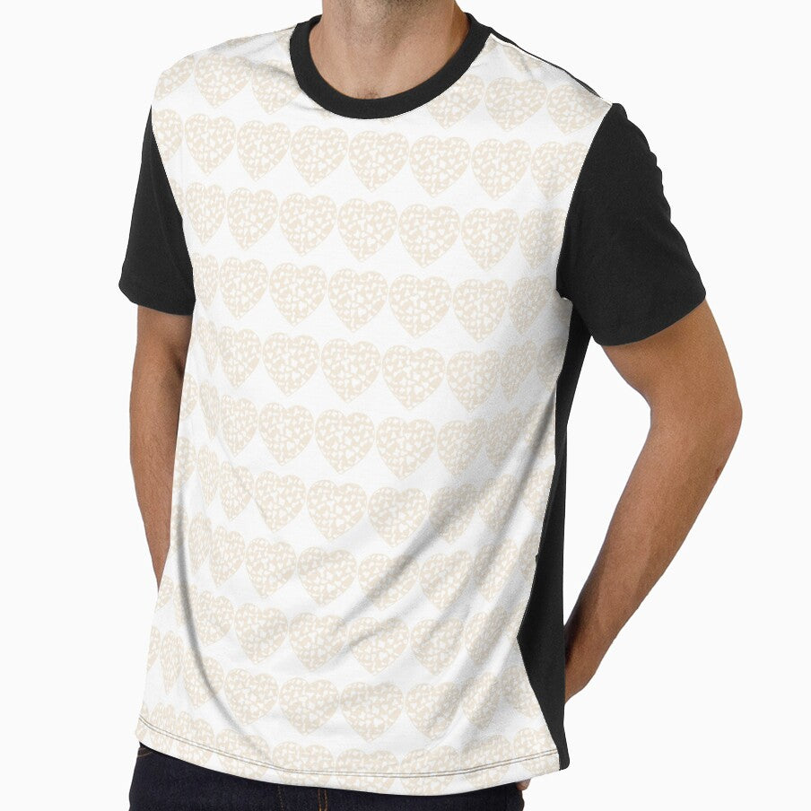 Regular Grid Small White Cow Patches on Cream Cowhide - Adult & Kids T-Shirts, Sweatshirts & Hoodies apparel design preview 1
