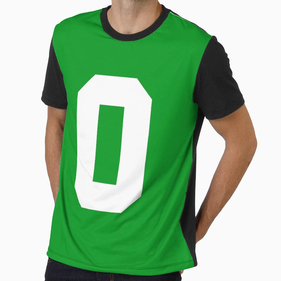 Number 0 Sports Green T-Shirt - Aesthetic Graphic Unisex - T-Shirt, Sweatshirt, Hoodie