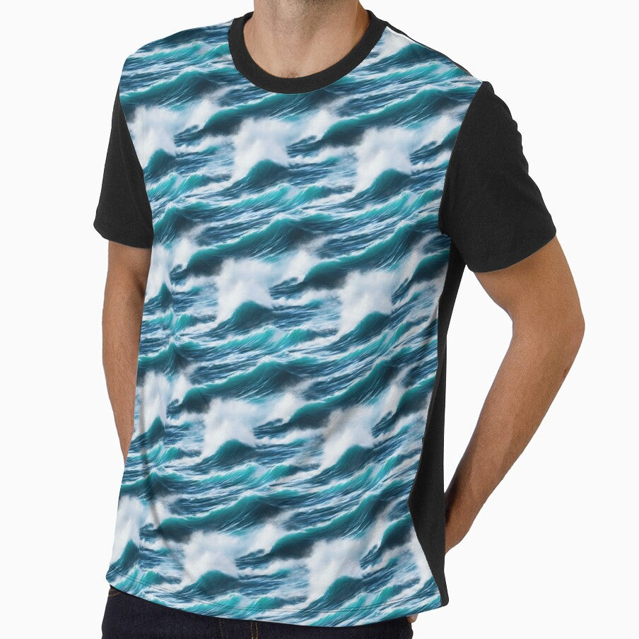 Seamless ocean background 19 by hendrikspix - Adult & Kids T-Shirts, Sweatshirts & Hoodies apparel design preview 1
