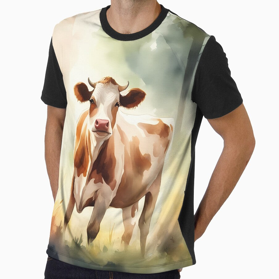 Cow in the Wild by CalmnessbyChoice - Adult & Kids T-Shirts, Sweatshirts & Hoodies apparel design preview 1