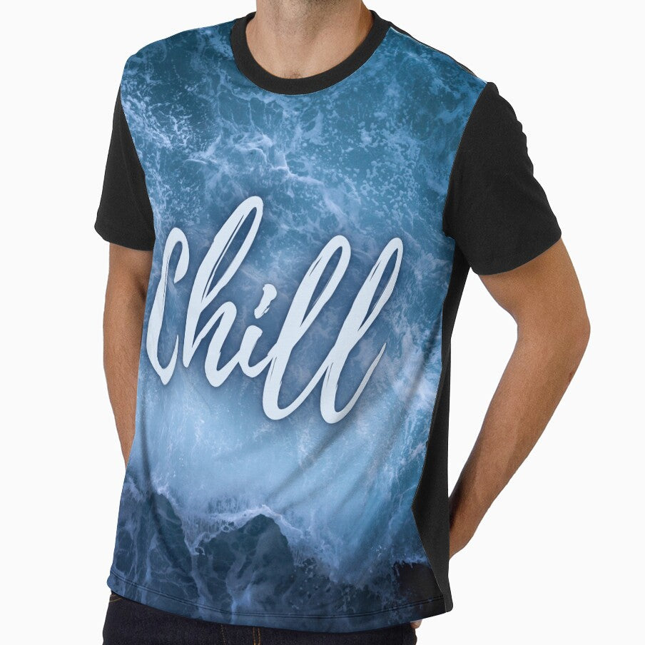 Ocean blue wave chill by Dear-Ashlin - Adult & Kids T-Shirts, Sweatshirts & Hoodies apparel design preview 1