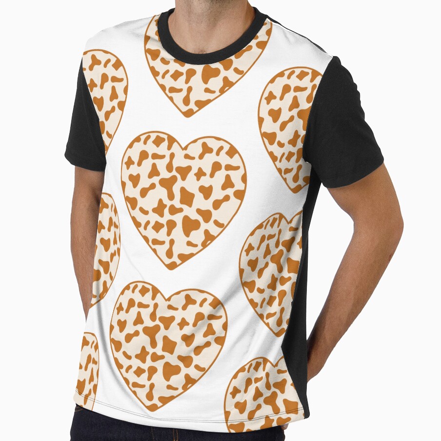 Big Caramel Cow Patches on Cream Cowhide Continues - Adult & Kids T-Shirts, Sweatshirts & Hoodies apparel design preview 1