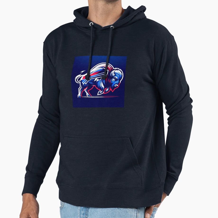Buffalo Football Hoodie - Custom Art Print Unisex - T-Shirt, Sweatshirt, Hoodie