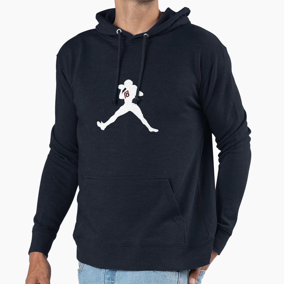 CW White Jumpman Logo Hoodie - Graphic Print Unisex - T-Shirt, Sweatshirt, Hoodie
