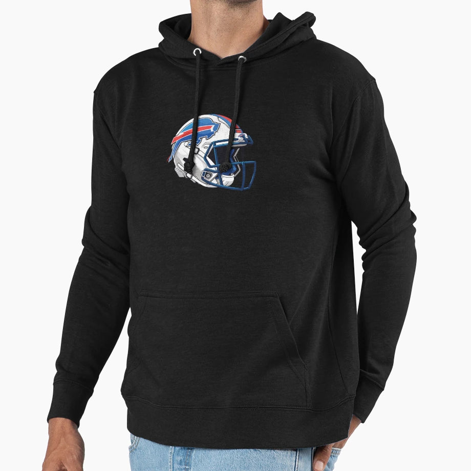Buffalo Bills Helmet Art Hoodie - Minimalist Print Unisex - T-Shirt, Sweatshirt, Hoodie