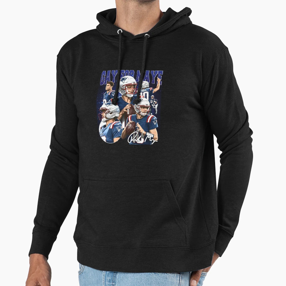 Gay Maye New England Football Hoodie - Trendy Graphic Unisex - T-Shirt, Sweatshirt, Hoodie