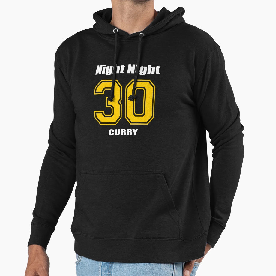 Steph Curry Night Night Hoodie - Minimalist Print Unisex - T-Shirt, Sweatshirt, Hoodie