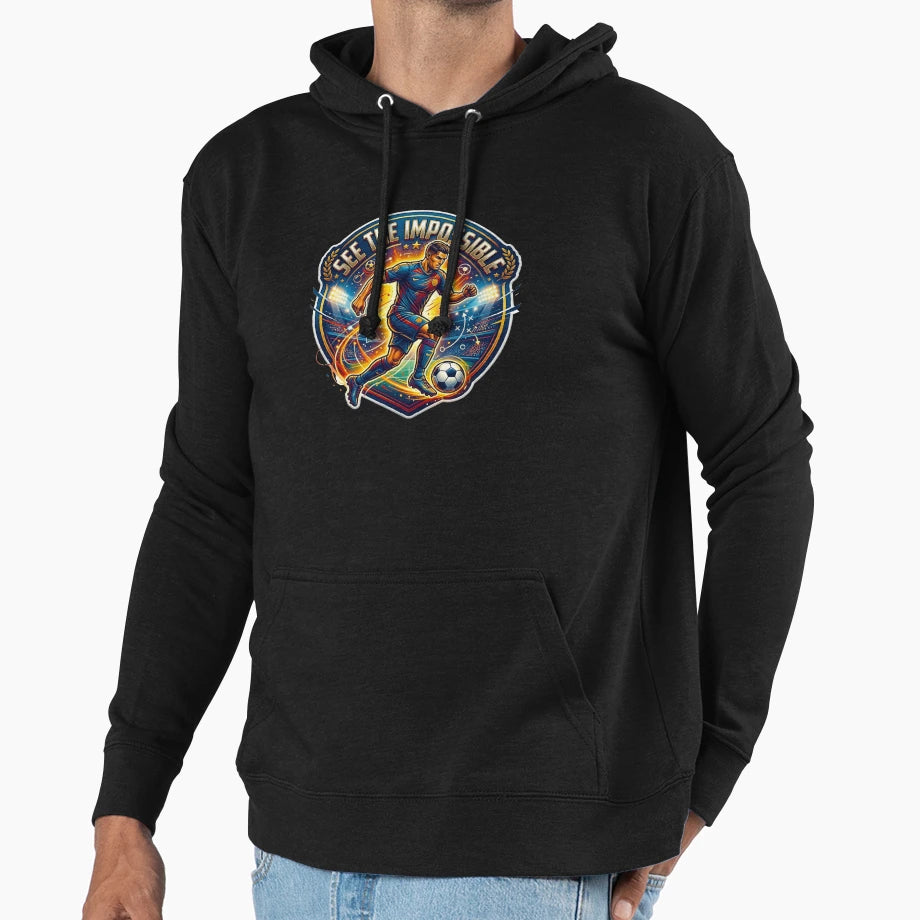 See Impossible World Cup Football Hoodie - Novelty Apparel Unisex - T-Shirt, Sweatshirt, Hoodie