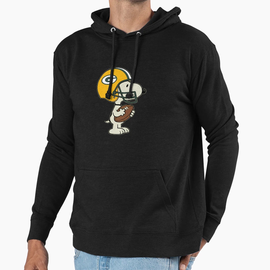 Snoopy Greenbay Packers Game Day Hoodie - Custom Art Print for Adults - T-Shirt, Sweatshirt, Hoodie