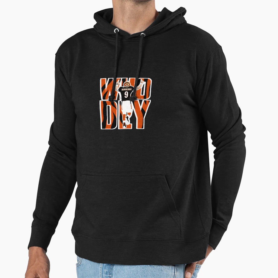 Who Dey Burrow Hoodie - Custom Art Print Unisex - T-Shirt, Sweatshirt, Hoodie