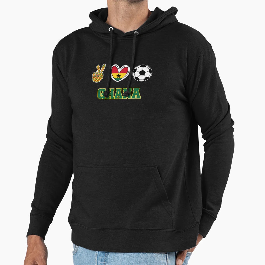 Ghana Inspired Everyday Hoodie - Minimalist Print Men Women - T-Shirt, Sweatshirt, Hoodie