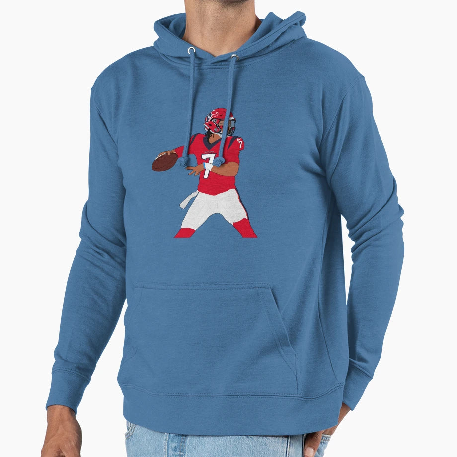 Cj Stroud Texans Red Hoodie - Graphic Print Men Women - T-Shirt, Sweatshirt, Hoodie